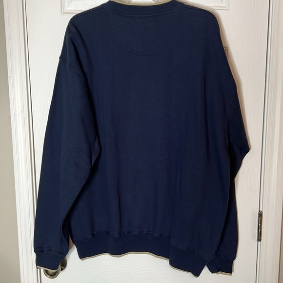 VINTAGE NWT C&B Sport Embroidered Sweatshirt  Pullover Crewneck - Navy  Large - Picture 4 of 6
